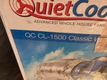 Qc CL-1500 Rf Classic Advanced Whole House Fan With Wireless Control 1472 Cfm. Fixed Price $295.00.