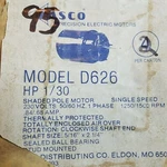 Fasco D626 1/30 Hp 230 V .84/.68 Amps 50/60HZ 1250/1500 Rpm Single Speed. Fixed Price $74.00.
