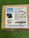 Fasco D567 Unit Bearing 115V 16 Watt 1.1 Amp Rotation Ccw Rpm 1550. Fixed Price $39.95.