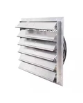 24 In. 4450 Cfm Shutter Exhaust Fan Wall Mounted, Dual Speed. Fixed Price $300.00.