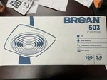 Broan 503 Nutone Bath Utility Fan, 8-INCH 160 Cfm 5.0 Sones White. Fixed Price $99.00.