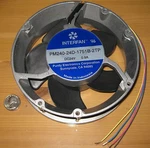 Large 24V Dc Round 172 Mm X 51 250 Cfm 3350 Rpm Interfan PM240-24D. Fixed Price $22.95.