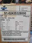 S1-02435328000 1/8HP 208-230V 1075 Rpm Condenser Fan Motor From SOURCE1. Fixed Price $150.00.