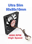 Evercool 80X10MM Slim Dual Ball Bearing Pwm Cpu Fan EC8010HH12BP. Fixed Price $12.99.