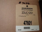 New: Emerson Climate Tech. 2DUC12S1 12" Dia. Duct Fan - 1/70 Hp Rpm 1550. Fixed Price $68.99.