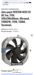 Sets Of 9 Total Fans Ebm-papst W2E250-HJ32-01 Ac Fan, 115V. Fixed Price $289.35.