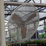 Schaefer 24CFO 24" Deep Guard Circulation Greenhouse Industrial Fan. Fixed Price $290.00.