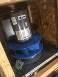 Comefri NP28T011 11" Single Inlet Direct Drive Plenum Fan, 2HP 200 Volt Motor. Fixed Price $1282.00.