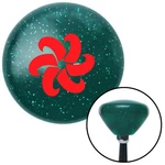 Red Fan Blades Spinning Green Retro Metal Flake Shift Knob W/ M16X1.5 Insert. Fixed Price $89.95.