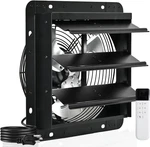 12-INCH Wall-mount Shutter Exhaust Fan With Adjustable Speed 1200 Cfm For Sheds. Fixed Price $76.92.