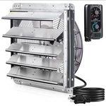 Iliving 18" Wall Mounted Exhaust Fan, Automatic Shutter, With Thermostat. Fixed Price $140.00.